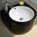 800-500FGW Раковина для ванной подвесная черная MELANA